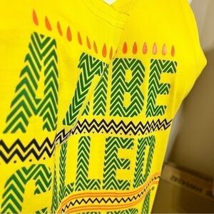 ZUMBA INSTRUCTORS TANK TOP “A TRIBE CALLED ZUMBA” Yellow Large New with Tag